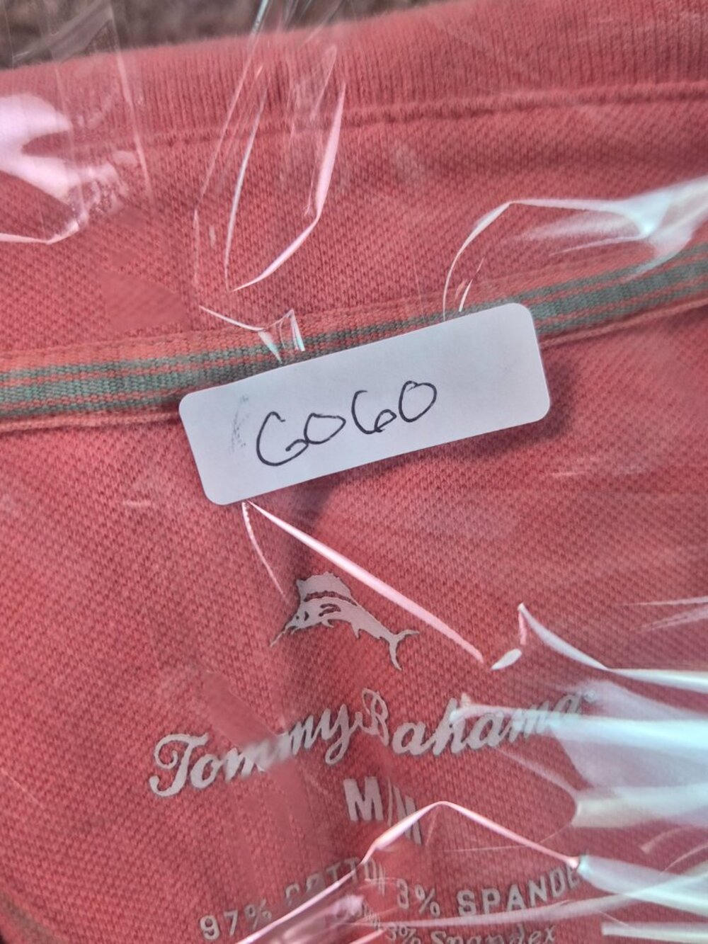 Tommy Bahama Womens Tennis Dress Pink Polo Collar Knit Size M Knee Length G060 - Picture 11 of 11